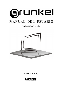 Manual Grunkel LED-320 FIO Televisor LED