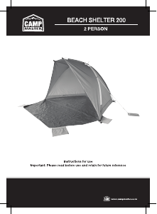 Manual Camp Master Beach Shelter 200 Tent