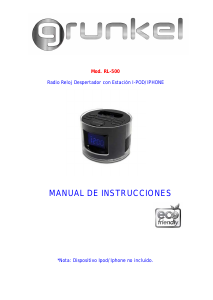 Manual de uso Grunkel RL-500BL Radiodespertador