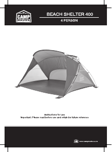 Manual Camp Master Beach Shelter 400 Tent
