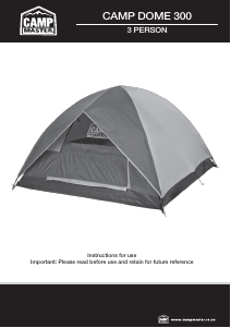Manual Camp Master Camp Dome 300 Tent