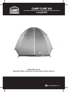 Handleiding Camp Master Camp Dome 400 Tent
