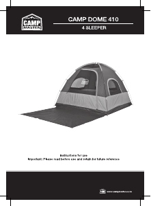 Manual Camp Master Camp Dome 410 Tent
