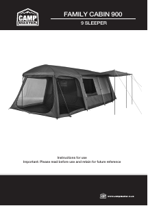 Manual Camp Master Family Cabin 900 Tent