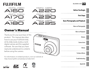 Manual Fujifilm A175 Digital Camera