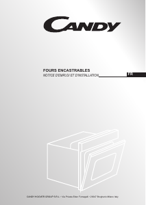 Mode d’emploi Candy FBP645X Four