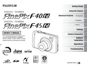 Handleiding Fujifilm FinePix F40fd Digitale camera