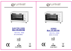 Manual Grunkel HR-28B RM Oven
