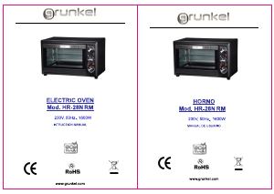 Manual Grunkel HR-28N RM Oven