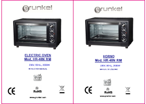 Manual Grunkel HR-48N RM Oven