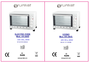 Manual Grunkel HR-385B Oven