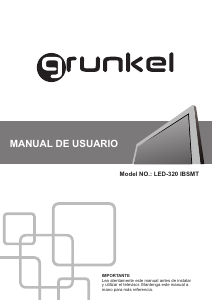 Manual de uso Grunkel LED-320 IBSMT Televisor de LED