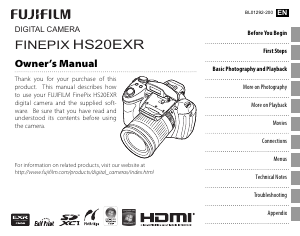Handleiding Fujifilm FinePix HS22EXR Digitale camera