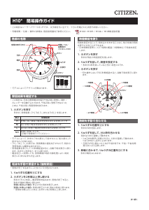 説明書 シチズン AT6000-52E Exceed 時計