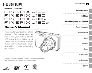 Handleiding Fujifilm FinePix J150w Digitale camera