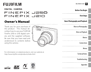 Handleiding Fujifilm FinePix J250 Digitale camera