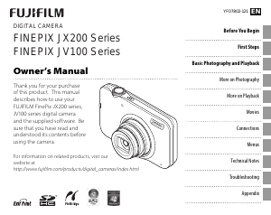Handleiding Fujifilm FinePix JX250 Digitale camera