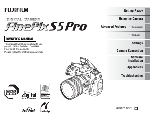 Handleiding Fujifilm FinePix S5 Pro Digitale camera