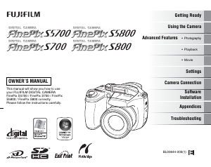 Handleiding Fujifilm FinePix S700 Digitale camera
