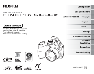 Handleiding Fujifilm FinePix S1000fd Digitale camera