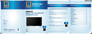 Bedienungsanleitung Medion LIFE X16018 (MD 31018) LED fernseher