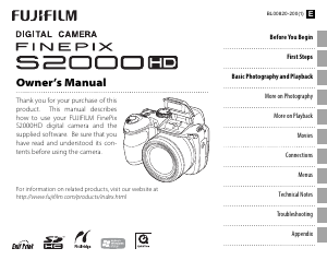 Handleiding Fujifilm FinePix S2000HD Digitale camera