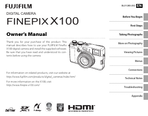 Handleiding Fujifilm FinePix X100 Digitale camera
