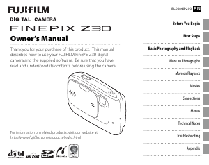 Manual Fujifilm FinePix Z30 Digital Camera