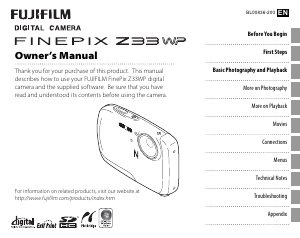 Handleiding Fujifilm FinePix Z33WP Digitale camera