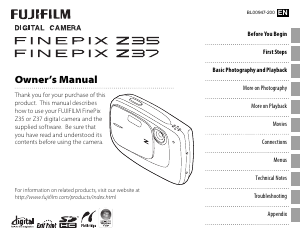 Handleiding Fujifilm FinePix Z35 Digitale camera