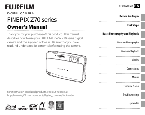 Handleiding Fujifilm FinePix Z70 Digitale camera