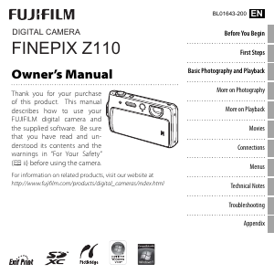 Handleiding Fujifilm FinePix Z115 Digitale camera