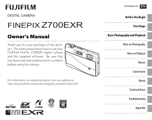 Handleiding Fujifilm FinePix Z707EXR Digitale camera