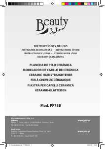 Manual Jata PP78B Alisador de cabelo