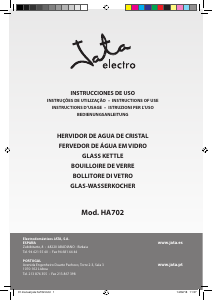 Manual de uso Jata HA702 Hervidor