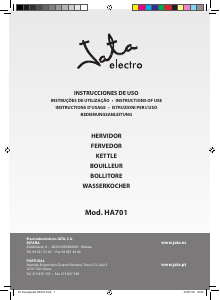 Mode d’emploi Jata HA701 Bouilloire