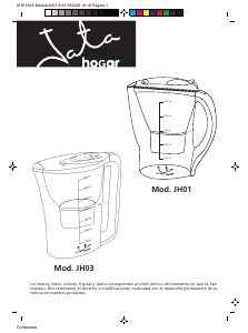 Mode d’emploi Jata JH01 Purificateur d'eau