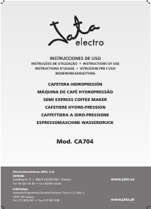 Manual de uso Jata CA704 Máquina de café espresso