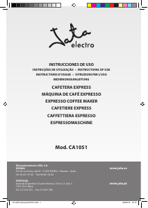 Manual Jata CA1051 Máquina de café expresso