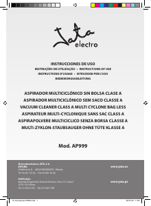 Mode d’emploi Jata AP999 Aspirateur