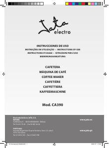 Manual de uso Jata CA390 Máquina de café