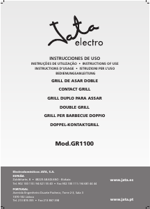 Manual Jata GR1100 Contact Grill