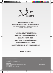 Manuale Jata PL619C Ferro da stiro