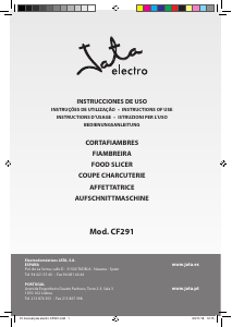 Handleiding Jata CF291 Snijmachine