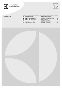 Mode d’emploi Electrolux EHH6340FOK Table de cuisson