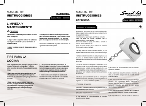 Manual de uso Smart-Tek HM860 Batidora de varillas