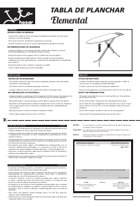 Handleiding Jata TP210 Strijkplank