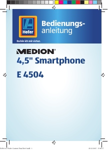 Bedienungsanleitung Medion LIFE E4504 (MD 99537) Handy
