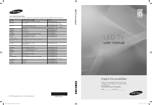 Manual Samsung UE46C6005RW LED Television
