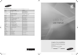 Bruksanvisning Samsung UE40B6050VW LED-TV